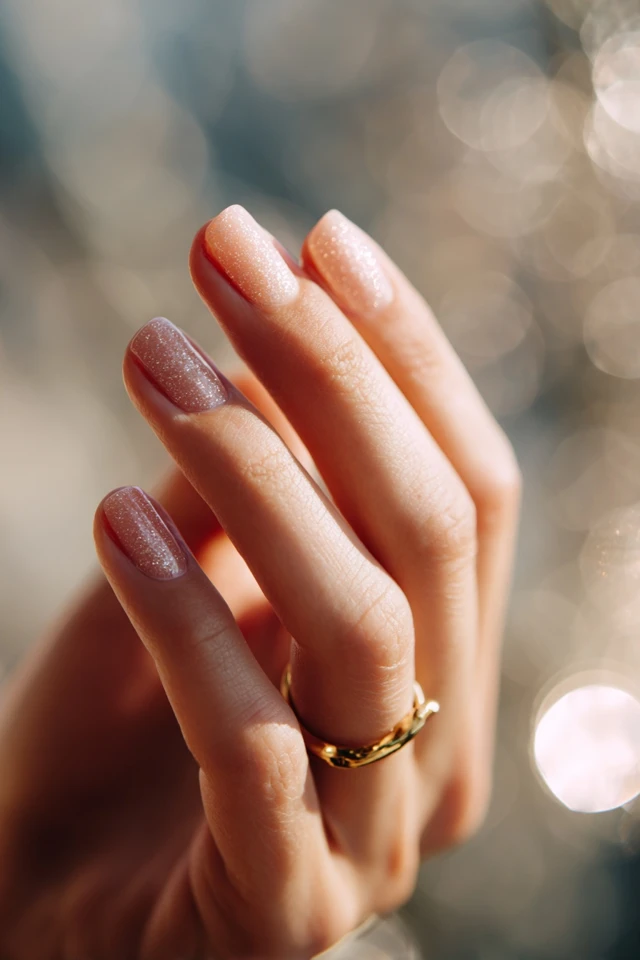 Gold Bloom Mani
