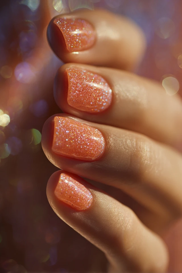 Orange Twist Nails