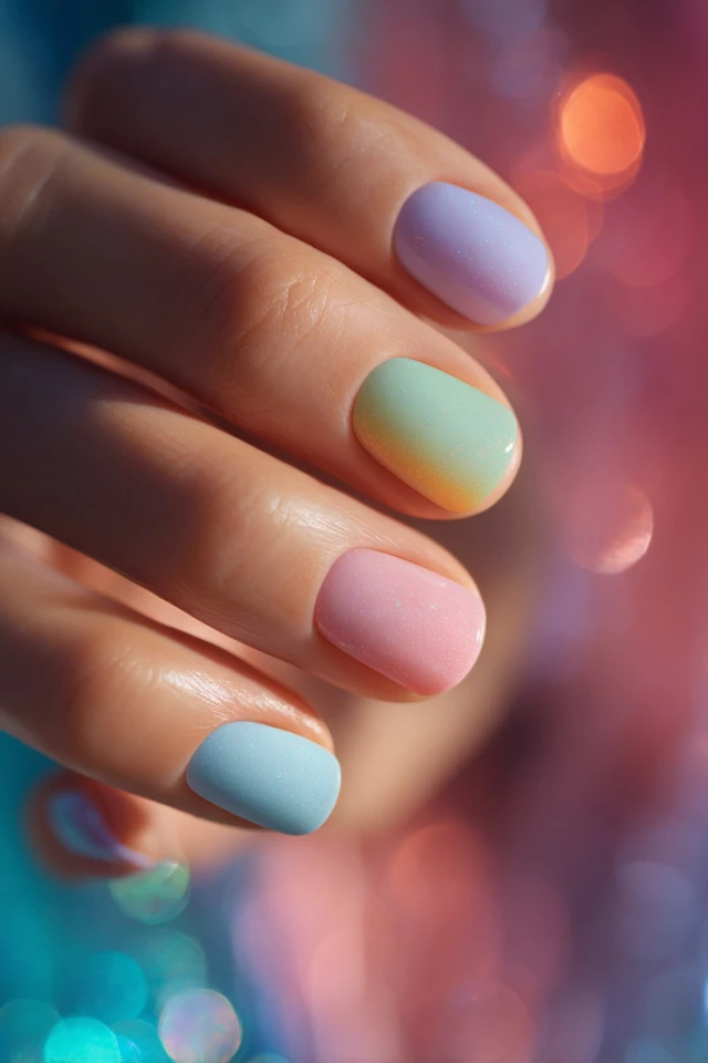 Pastel Fusion Manicure