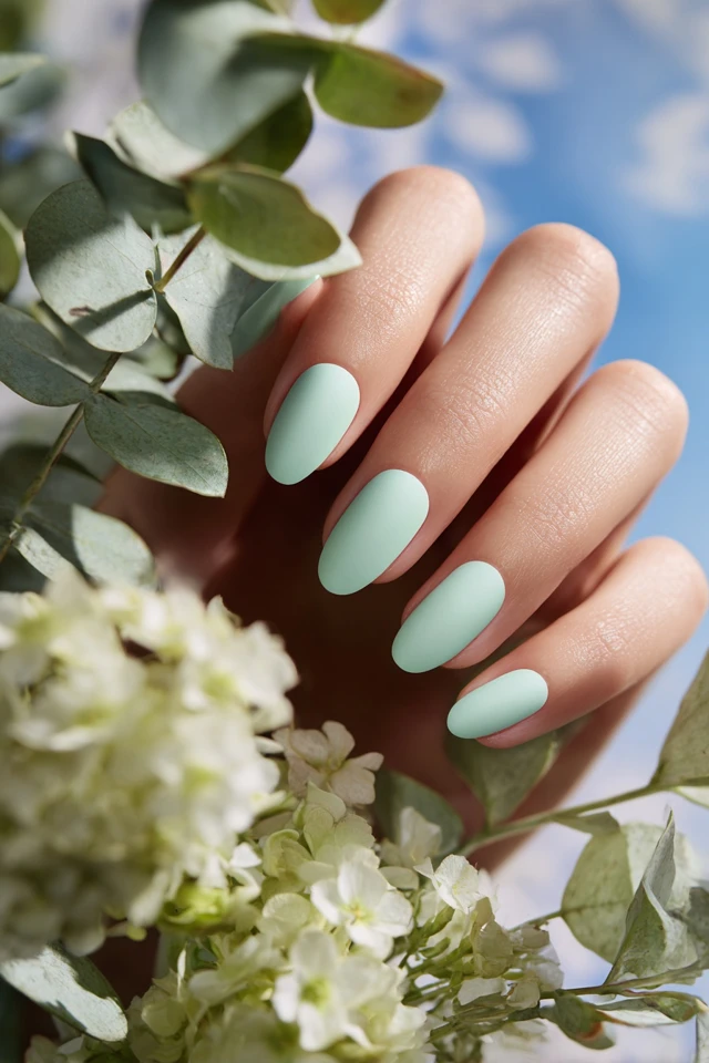 Frosted Glass Design Nails