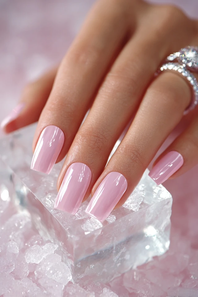 Dramatic Beveled Design Nails