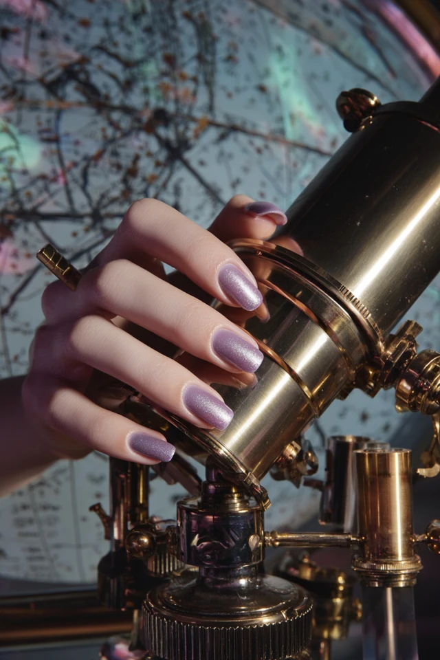 Stellar Ombre Airbrush Glam Nails