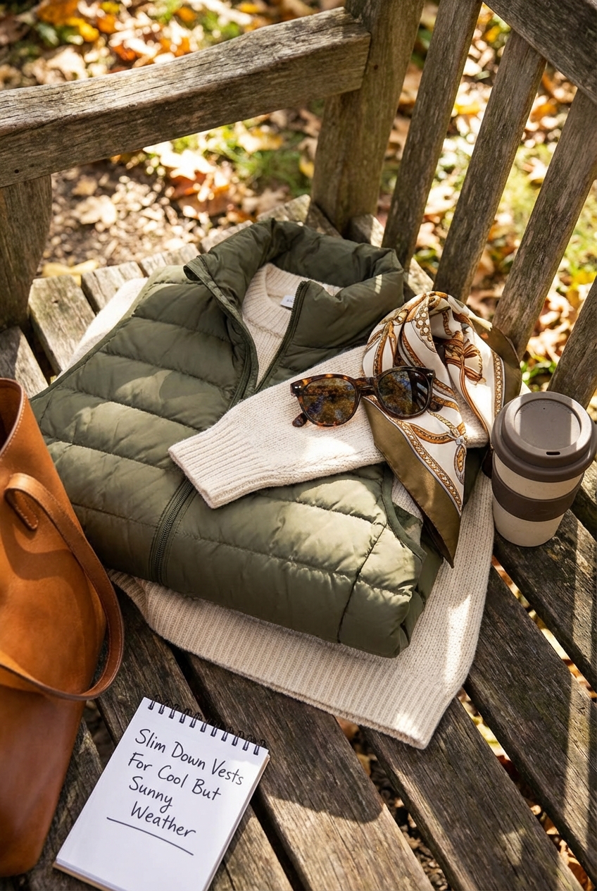 Slim Down Vests For Cool But Sunny Weather