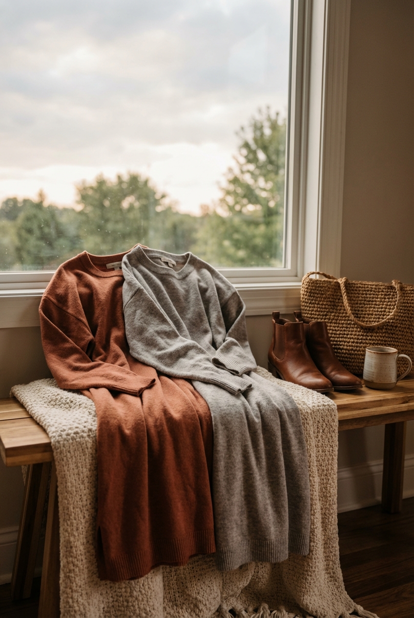 Relaxed Knit Dresses For Warm Yet Cloudy Evenings