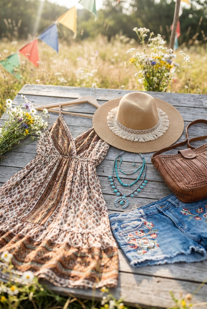 Summer Festival Fashion Boho Chic Looks For Outdoor Events