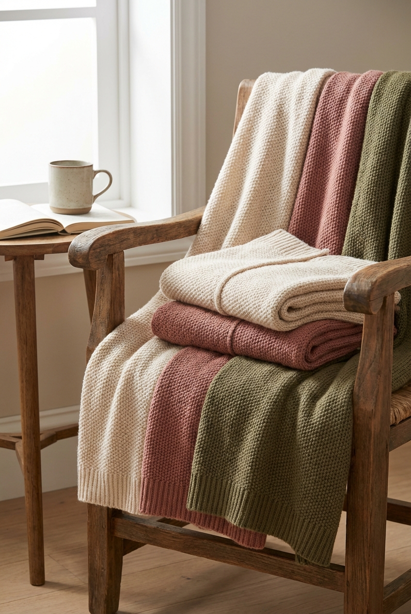 Soft Knit Wraps For Warm Yet Light Coverage