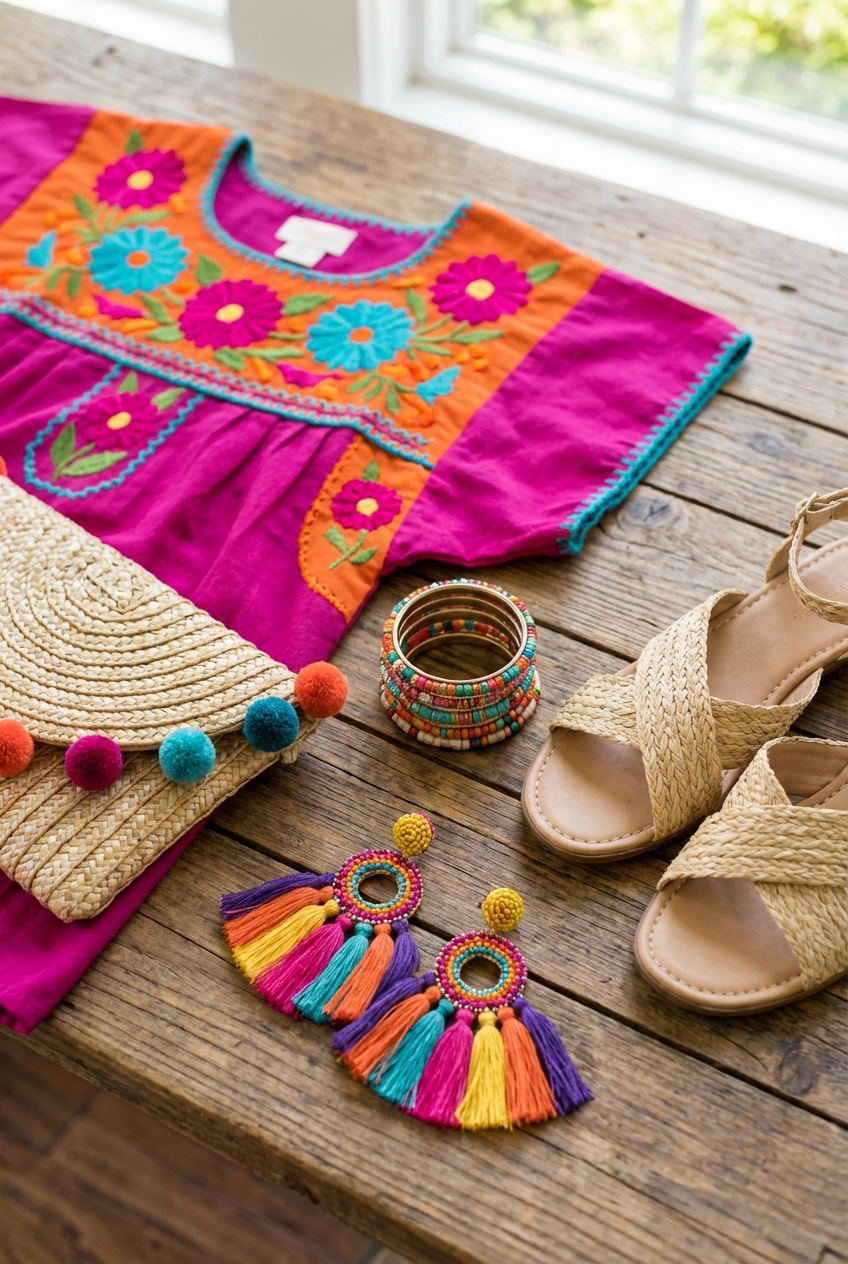 Vibrant Fiesta Looks With Bold Colors