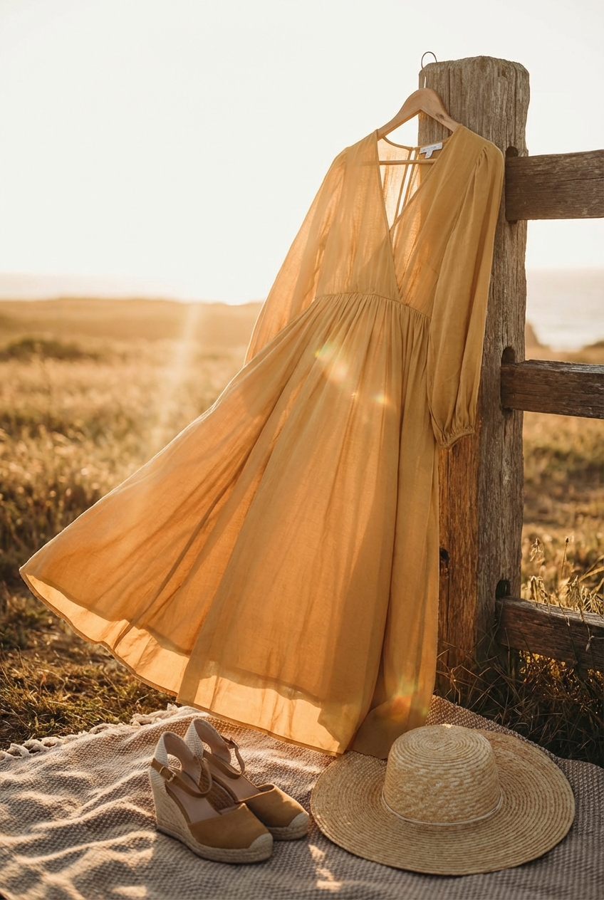 Glamorous Golden Hour Photo Dresses With Flowy Silhouettes Capturing The Magic Of Sunset Style