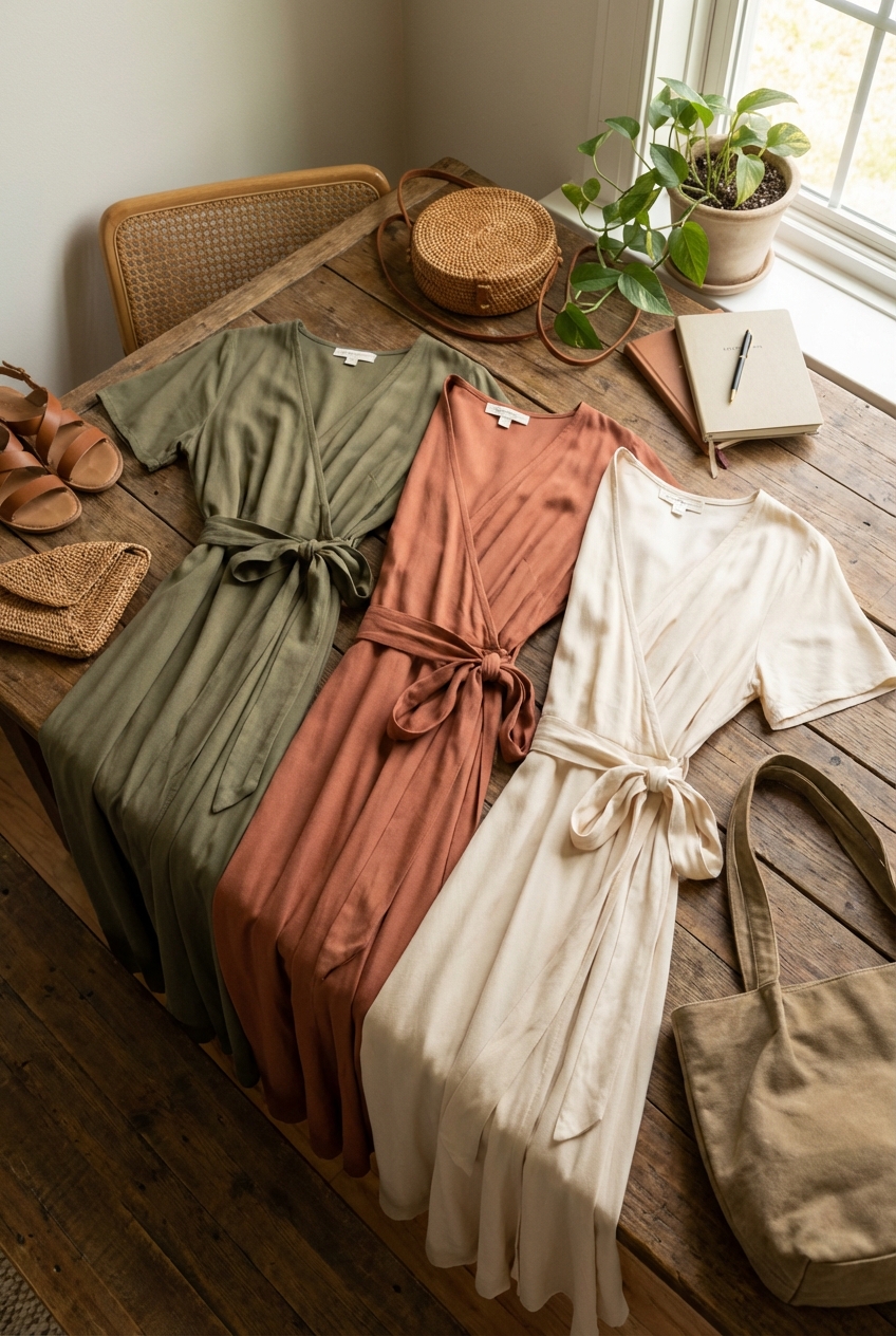 Soft Wrap Dresses For Versatile Wardrobes