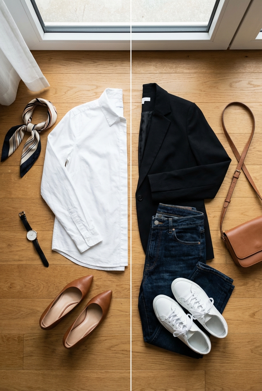 Essential White Shirt Dressing Up And Down With A Wardrobe Staple