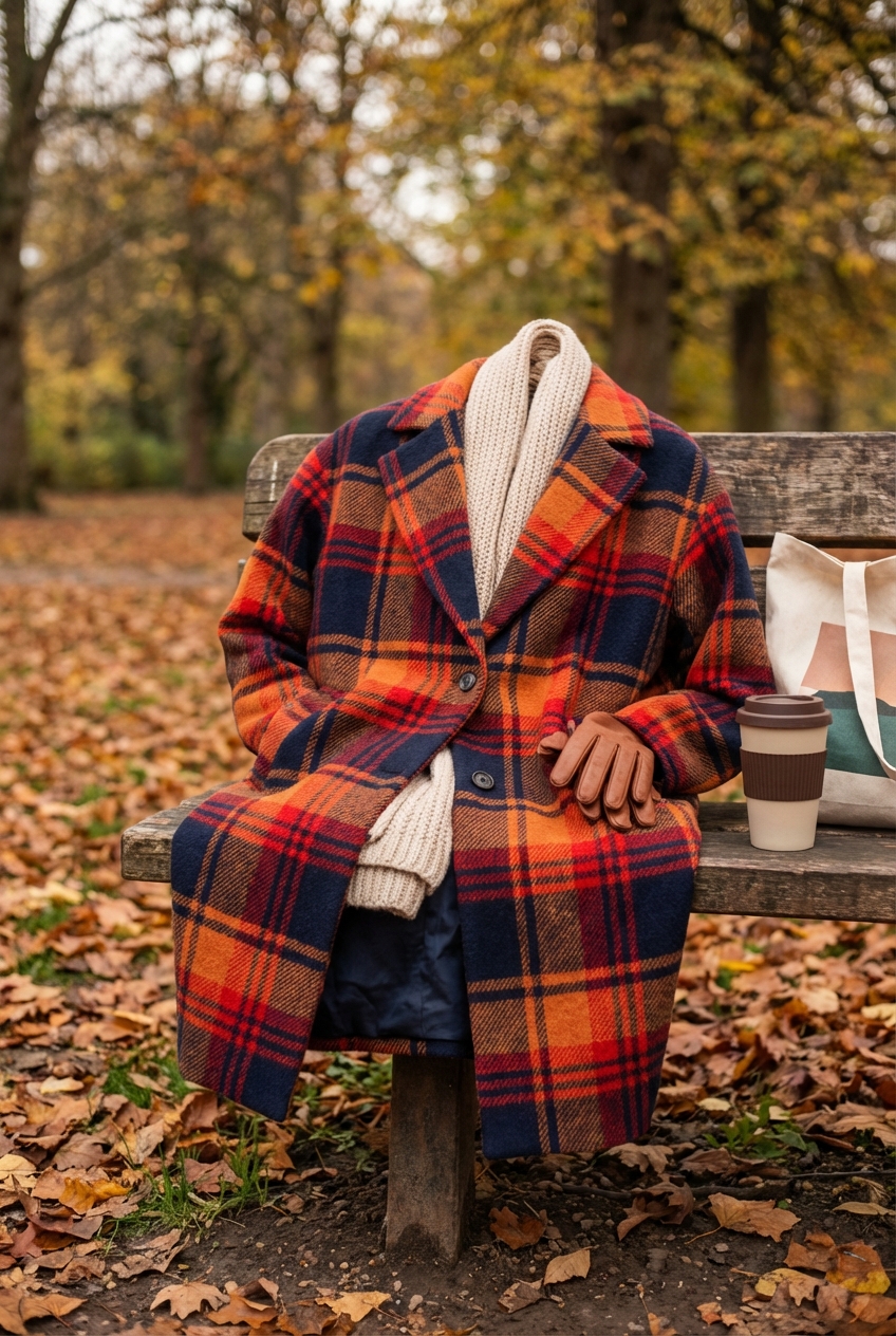 Statement Coats With Plaid Patterns For Fall Warmth