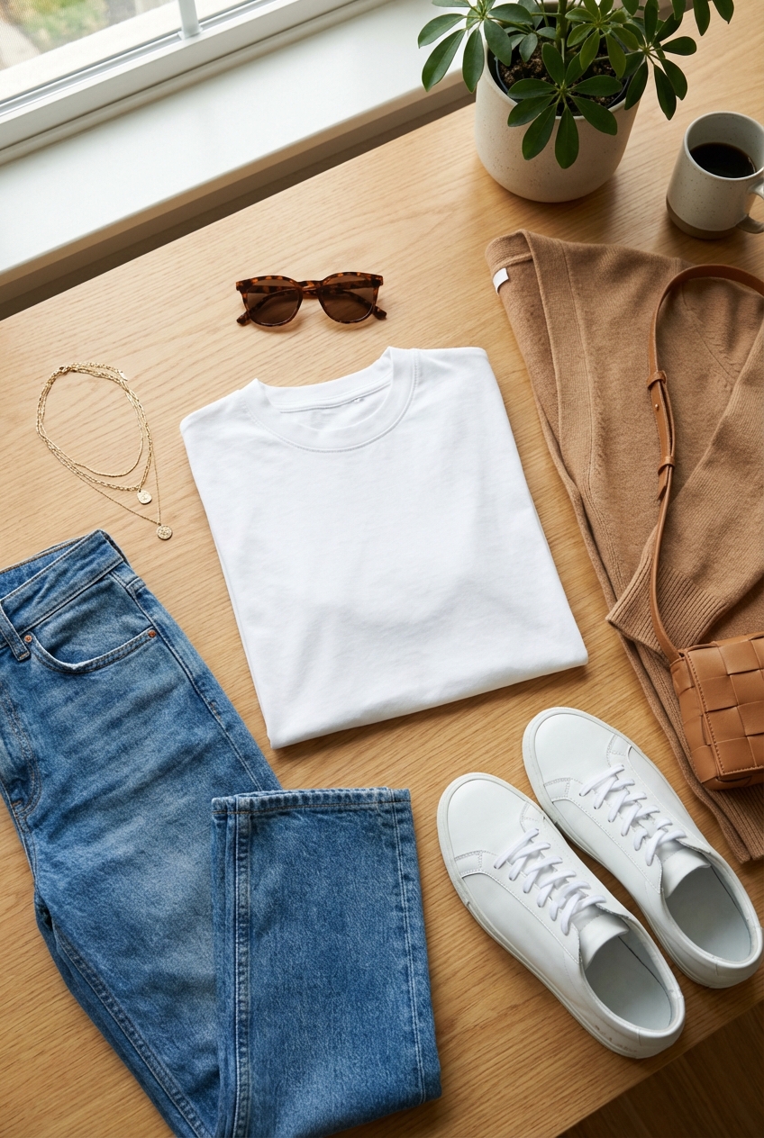 Crisp White T Shirts For Easy Pairings