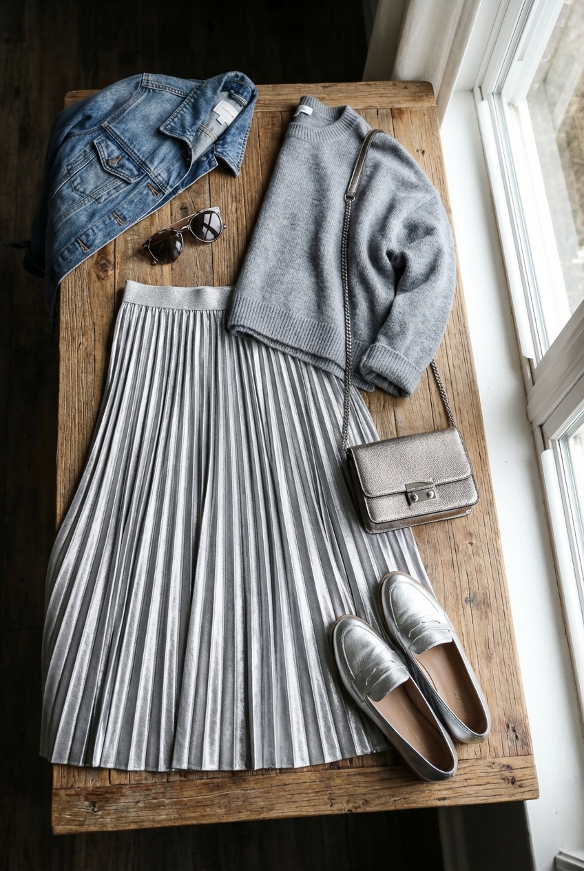 Metallics In Daywear Shimmering Styles For Everyday Looks